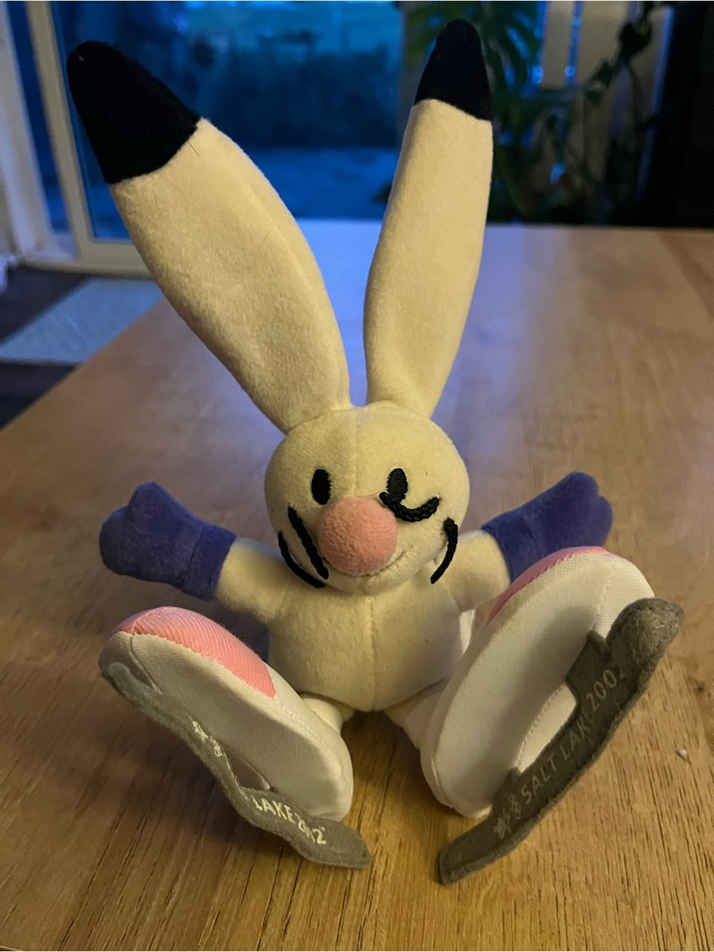 2002 Salt Lake City Olympic Plush Mascot 10" Powder the Rabbit